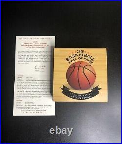 2020 P Basketball Hall of Fame Proof Silver Dollar Curved Coin In Box WithCOA