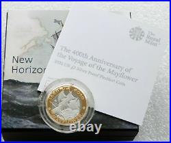 2020 Royal Mint Mayflower Piedfort £2 Two Pound Silver Proof Coin Box Coa