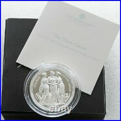 2020 Royal Mint Three Graces £5 Five Pound Silver Proof 2oz Coin Box Coa
