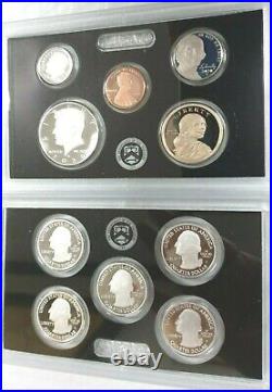 2020 S 10-Piece Silver Proof Set without W-minted nickel COA/BOX M386