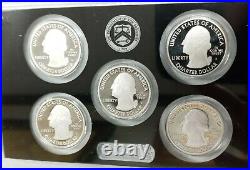 2020 S 10-Piece Silver Proof Set without W-minted nickel COA/BOX M386