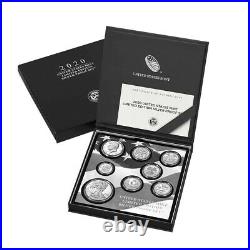 2020 S 2.5 oz US Mint Limited Edition Proof Silver 8-Coin Set. 999 Fine withBox
