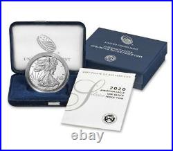 2020-S American Eagle One Ounce Silver Proof Coin with Box and COA (20EM)