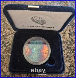 2020-S Proof $1 American Silver Eagle Box, OGP Rainbow Toned