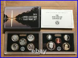 2020 S SILVER PROOF Set 10 Coins with BOX COA NO Reverse Jefferson Nickel