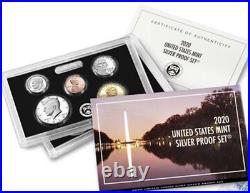 2020 S US Mint ANNUAL 10 Coin SILVER Proof Set with Box and COA