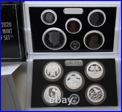 2020 S US Mint ANNUAL 10 Coin SILVER Proof Set with Box and COA