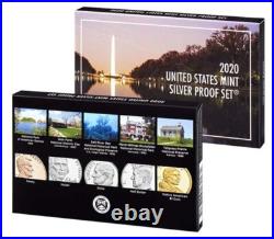 2020 S US Mint ANNUAL 10 Coin SILVER Proof Set with Box and COA