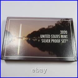 2020 S US Mint SILVER Proof 10 Coin Set w Box & COA #46719L