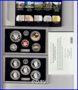2020-S United States Mint Silver Proof Set with Reverse Proof Nickel COA and Box