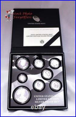 2020 US Mint Limited Edition Silver Proof Set With Original BOX And COA (#204)