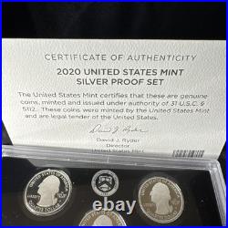 2020 US Mint Silver Proof Set Complete Box COA S Proof Set W RP Jefferson Nickel