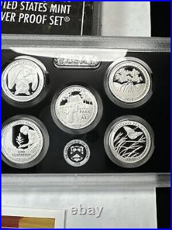 2020 US Silver Proof Set 10 Coins Complete Box COA With W Reverse Proof Nickel