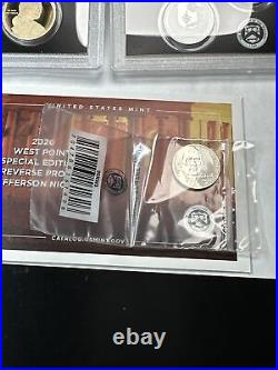 2020 US Silver Proof Set 10 Coins Complete Box COA With W Reverse Proof Nickel