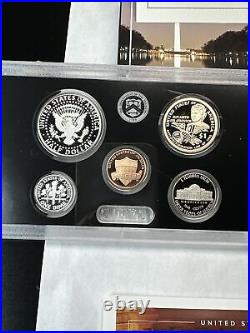 2020 US Silver Proof Set 10 Coins Complete Box COA With W Reverse Proof Nickel