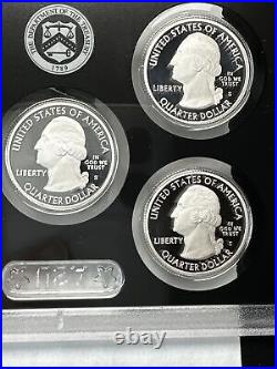 2020 US Silver Proof Set 10 Coins Complete Box COA With W Reverse Proof Nickel