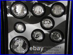 2020 U. S Mint Limited Edition Silver Proof 8 Coin Set with Box, OGP COA