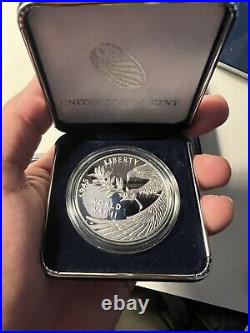 2020 W End of World War II 75th Anniversary Silver Proof Medal +BOX
