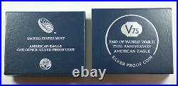 2020-W Silver American Eagle V75 Privy World War II WW2 Proof Coin with Box COA