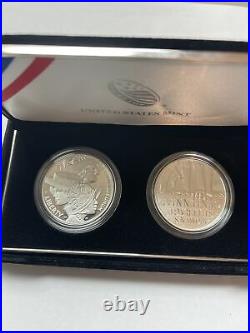 2020 Women's Suffrage Centennial Proof Silver Dollar And Medal Set withBox and COA