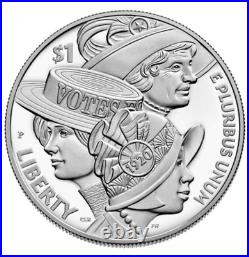 2020 Women's Suffrage Centennial Silver $1 Proof Coin withBox & COA-Gorgeous
