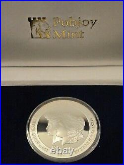 2021 5 oz Morgan & Peace Dollar Silver Proof Coin with Box & COA 3 of 329 MADE