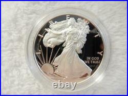 2021 AMERICAN SILVER EAGLE TYPE 1, 1 OZ PROOF COIN IN BOX WithCOA #R827