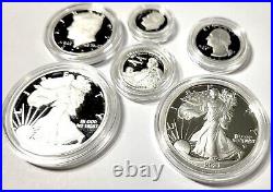 2021 American Eagle Limited Edition SILVER Proof Set 21RCN with Original Box & COA