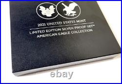 2021 American Eagle Limited Edition SILVER Proof Set 21RCN with Original Box & COA