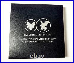 2021 American Eagle Limited Edition SILVER Proof Set 21RCN with Original Box & COA