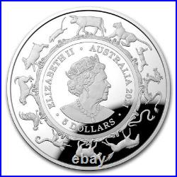 2021 Australian Silver 1oz Domed Lunar OX Proof Coin (BOX and COA)