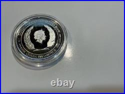 2021 Dominica $2 COLORIZED Sisserou Parrots 1 oz. 999 PURE SILVER Proof, Box/COA