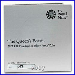 2021 GB Proof 2 oz Silver Queen's Beasts Collector (withBox & COA) SKU#234429