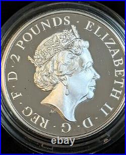 2021 Great Britain 1 oz Silver Proof, Britannia with Lion Royal Mint COA/Box