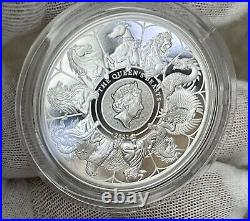 2021 Great Britain Queen's Beasts Completer 1 oz Silver Proof Coin (Box &COA)