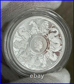 2021 Great Britain Queens Beasts Completer 2 oz Silver Proof Coin (Box &COA)