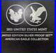 2021 Limited Edition Silver Proof Set American Eagle Collection Set Box, OGP