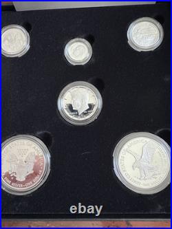 2021 Limited Edition Silver Proof Set American Eagle Collection Set Box, OGP