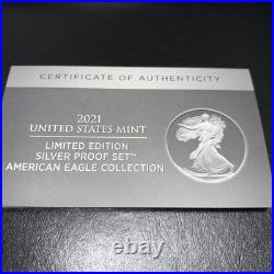 2021 Limited Edition Silver Proof Set American Eagle Collection Set Box, OGP