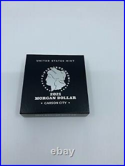 2021 Morgan Silver Dollar with CC Privy Mark 21XC US Mint Box COA In Hand BNIB