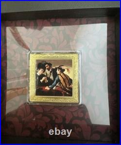 2021 Niue Caravaggio The Cardsharps 1 oz Silver Proof BOX/COA Mintage 500