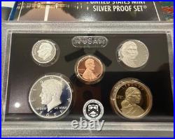 2021-S 1C-$1 US 7 Coin Silver Proof Mint Set WithCOA Original Mint Box