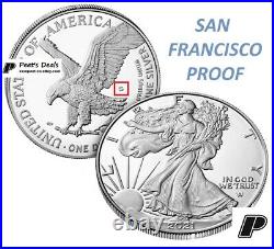 2021 S American Eagle 1oz Silver Proof Coin 21EMN COA+BOX PRE-SALE Mr Peet