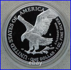 2021-S American Silver Eagle Proof Type 2 Dollar $1 Box COA US Mint 21EMN OGP