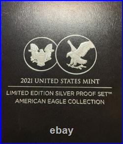2021-S Limited Edition. 999% Pure Silver? 6-Coin Proof Set (Box and CoA)