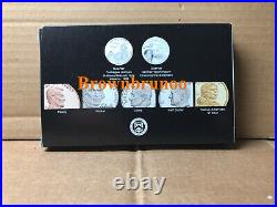 2021 S SILVER PROOF Set 21RH + 2021 S PROOF Set 21RG 14 Coins with BOX COA