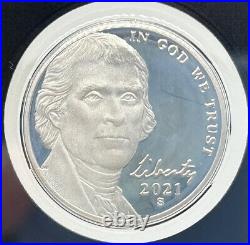 2021-S US Mint Silver Proof Set w OGP Box & COA (Qty)