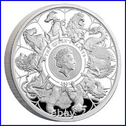 2021 Silver 1 oz The Queen's Beasts 2021 Proof NGC PF 70 ULTRA CAMEO Box & COA