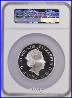 2021 Silver 5 oz The Queen's Beasts Completer Proof NGC PF 70 ULTRA CAMEO with Box