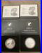 2021 Silver Eagle Type 2 Proof & Uncirculated Total Of 2 Coins Box & COA
